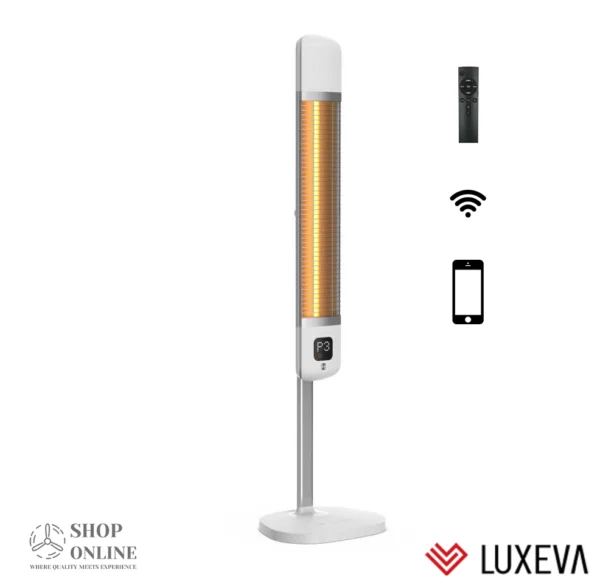 Luxeva SMART-FR 2500W — подов Wi-Fi отоплител, бял