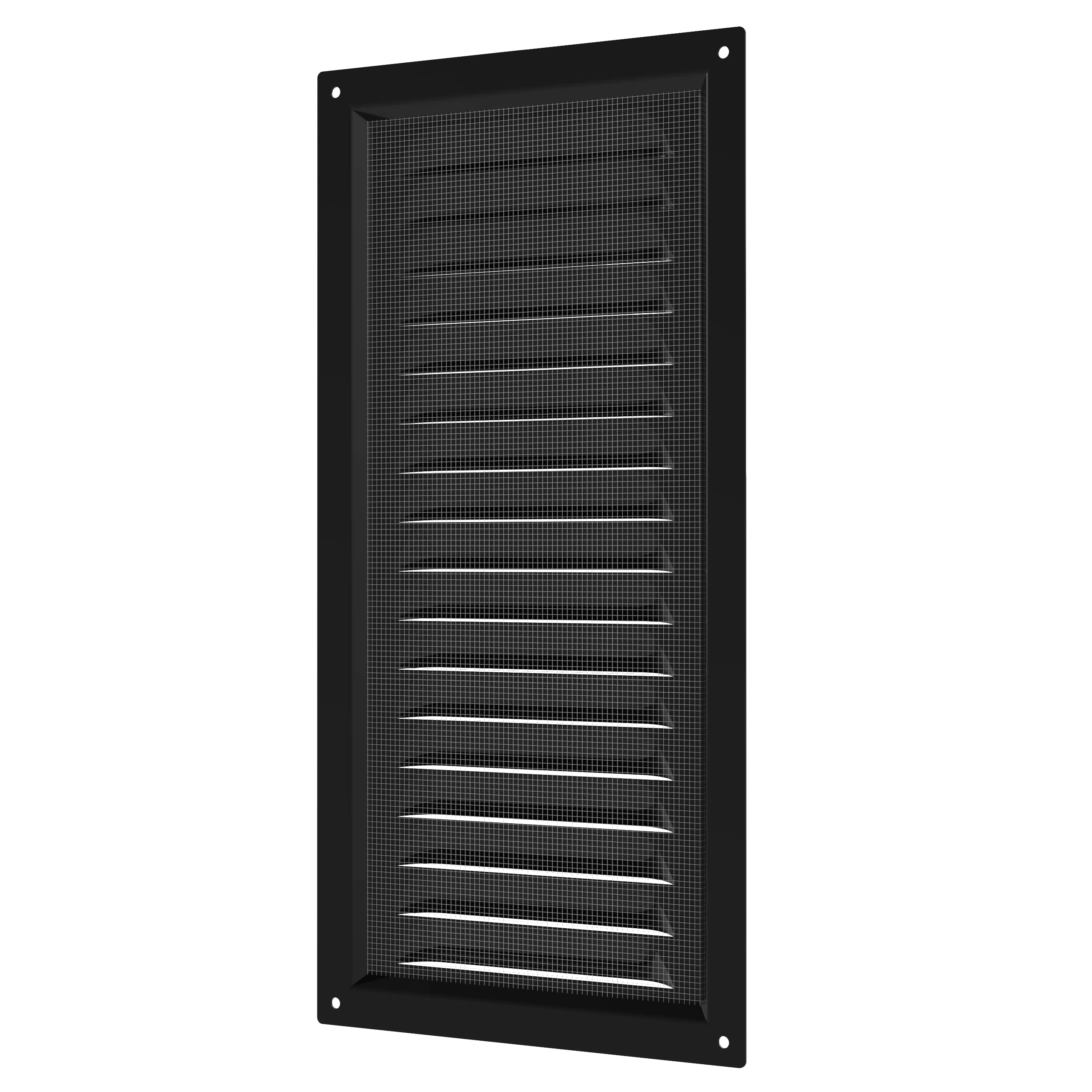 Метална вентилационна решетка VENTEUROPE 1530ME, 150 × 300 mm, черна, с мрежа - Image 3