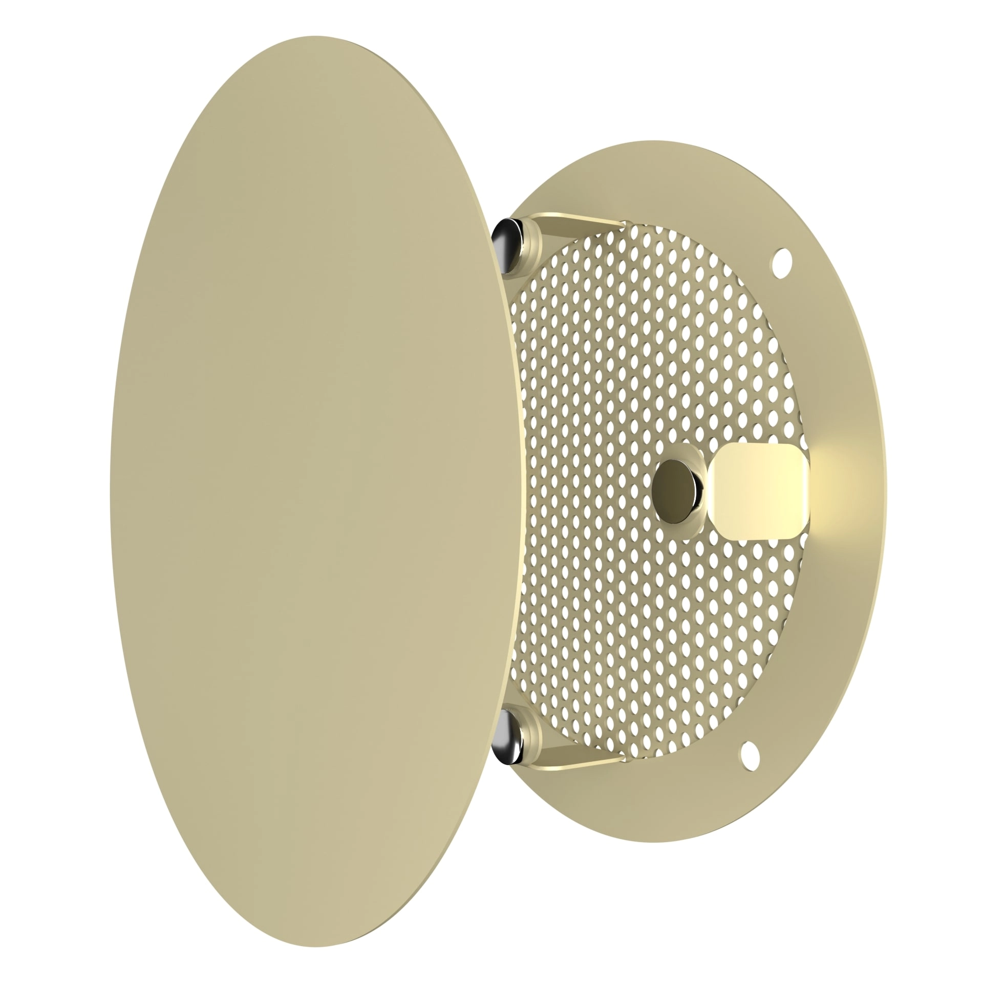 Метална кръгла решетка VENTEUROPE 20RVM-BG, Ø200 mm, бежова, с мрежа и магнити - Image 5