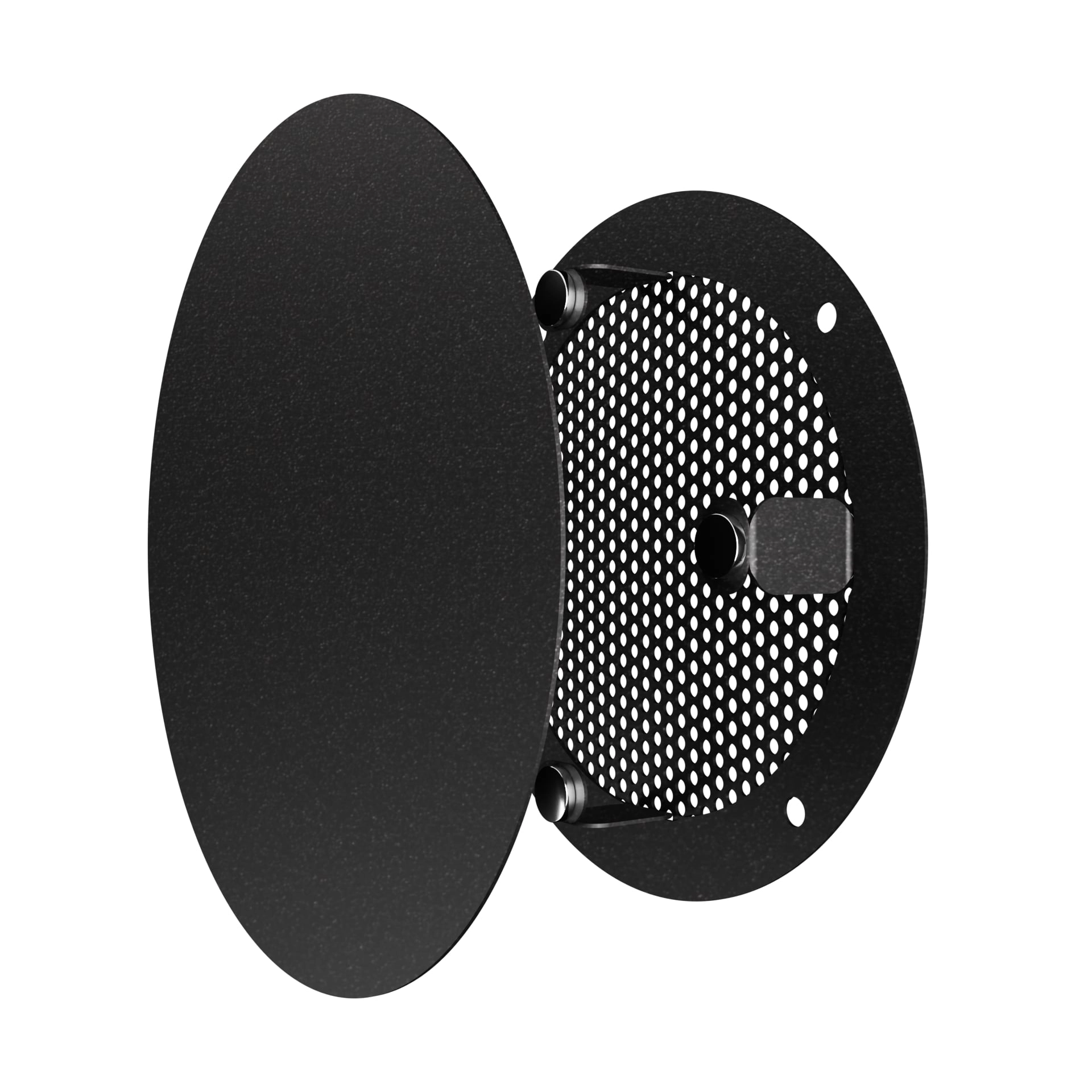 Метална кръгла решетка VENTEUROPE 20RVM-B, Ø200 mm, черна, с мрежа и магнити - Image 5