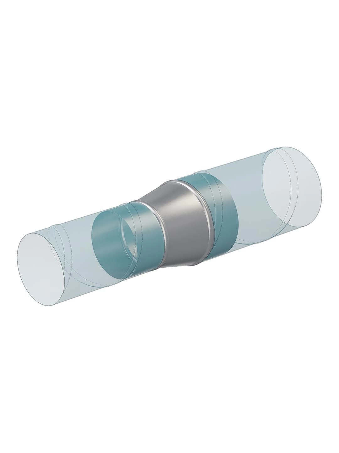 Кръгла редукция VENTEUROPE 100GGB125 Ø100 → Ø125 mm, поцинкована стомана - Image 6