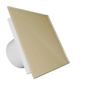 Вентилатор за баня VENTEUROPE EON BD125/9066 Ø125 mm, стъклен панел бежово гланц