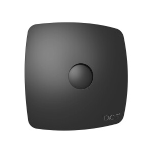 Вентилатор за баня VENTEUROPE FINE100BD-2 Ø100 mm, 100 m³/h, черен мат