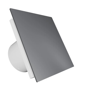 Вентилатор за баня VENTEUROPE EON BD125/8677 Ø125 mm, пластмасов панел сиво