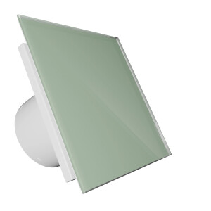Вентилатор за баня VENTEUROPE EON BD125/9071 Ø125 mm, стъклен панел светлозелено