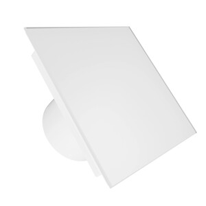 Вентилатор за баня VENTEUROPE EON BD125/9640 Ø125 mm, стъклен панел бяло мат