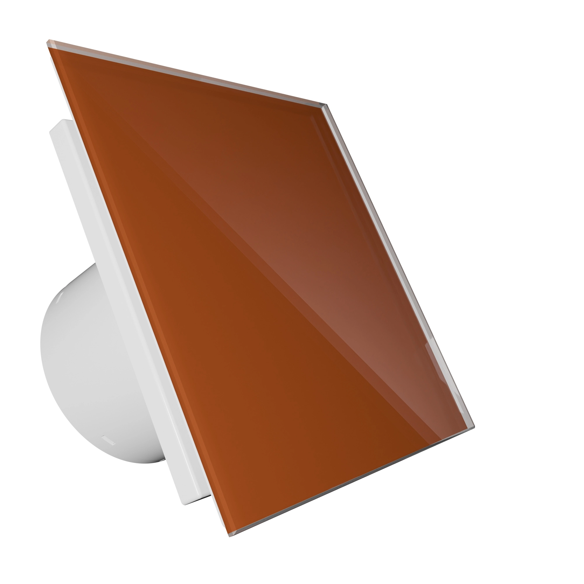 Вентилатор за баня VENTEUROPE EON BD125/9072 Ø125 mm, стъклен панел теракотено червено