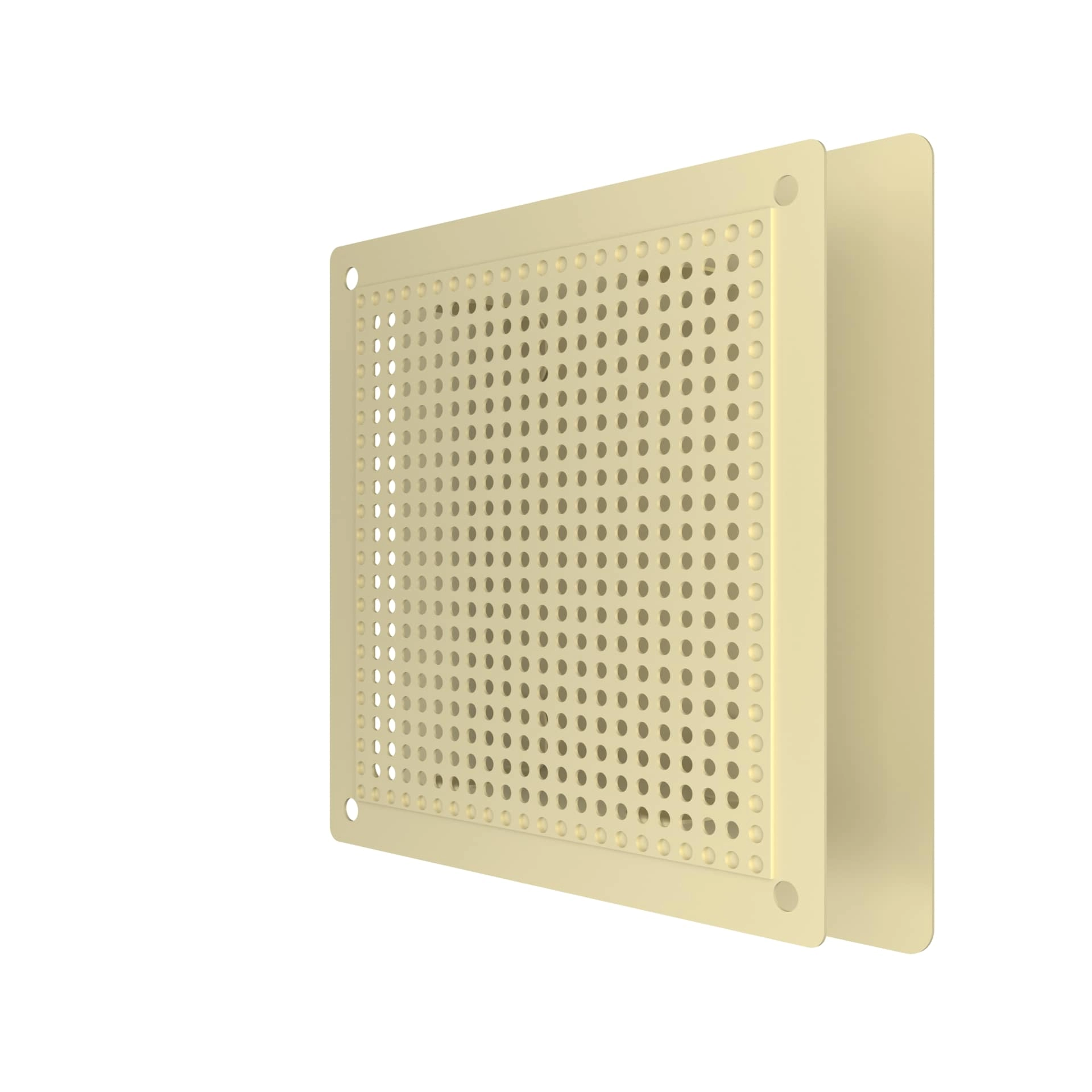 Метална квадратна решетка VENTEUROPE 1717RVM-BG, 170 × 170 mm, бежова, с мрежа и магнити - Image 4