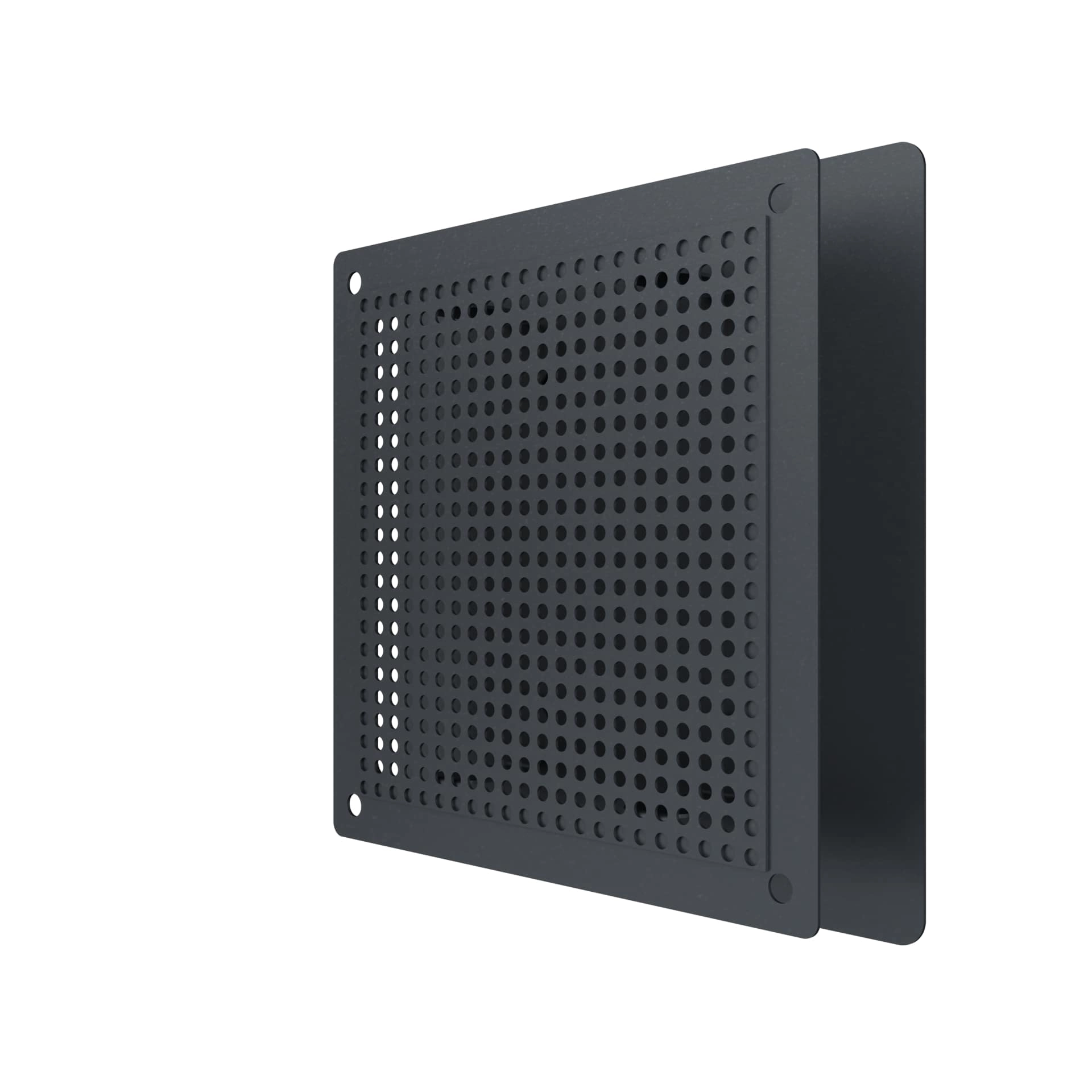Метална квадратна решетка VENTEUROPE 1717RVM-G, 170 × 170 mm, сива, с мрежа и магнити - Image 4