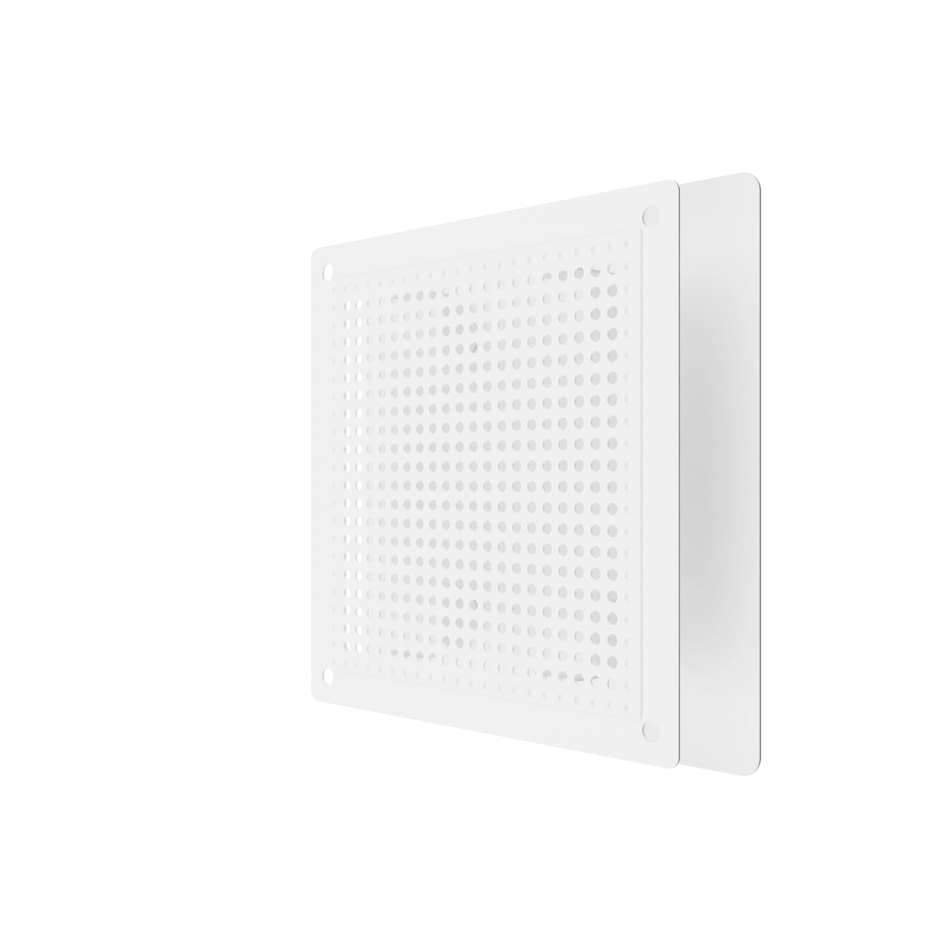 Метална квадратна решетка VENTEUROPE 1414RVM, 140 × 140 mm, бяла, с мрежа и магнити - Image 4