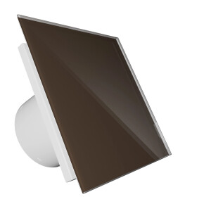 Вентилатор за баня VENTEUROPE EON BD125/9068 Ø125 mm, стъклен панел пясъчно
