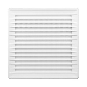Пластмасова вентилационна решетка AirRoxy 02-328, 170x170, 80-150 ØD, бяла