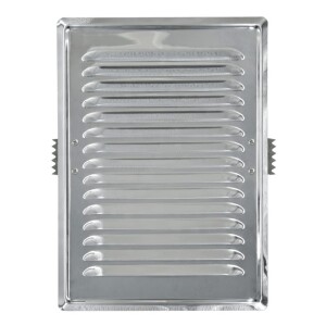 Вентилационна решетка със защитна мрежа 140x210 AirRoxy 02-731 неръждаема стомана