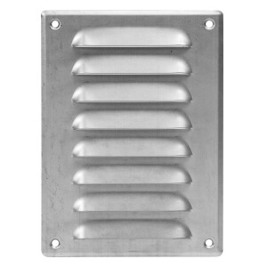 Вентилационна решетка със защитна мрежа, метал Europlast MR1419Zn 140x190mm, калайдисано желязо