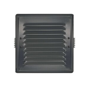 Вентилационна решетка със защитна мрежа 140×140 AirRoxy 02-732GR графит