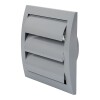 Вентилационна решетка със защитна мрежа, пластмаса Europlast ND15ZP 190x190mm, Ø150 сива