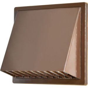 Вентилационна решетка с клапа AirRoxy 02-501 BR, 170×170, Ø100, кафява