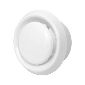 Пластмасов анемостат Europlast VD150 Ø150 мм бял