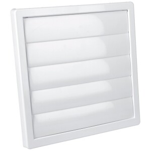 Пластмасова гравитационна решетка AirRoxy 170x170 Ø150 02-301 бяла