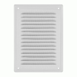 Вентилационна решетка със защитна мрежа 140×210 AirRoxy 02-719 бяла