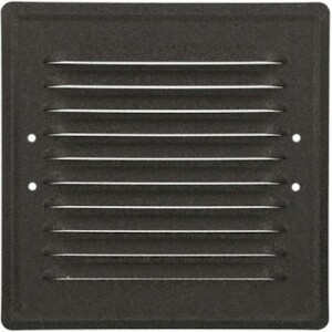 Вентилационна решетка със защитна мрежа 140×140 AirRoxy 02-732GR графит