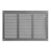 Вентилационна решетка със защитна мрежа, метална Europlast MR3020P 300x200mm, сива