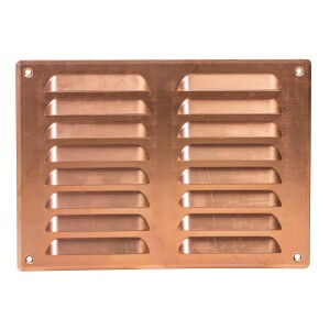 Вентилационна решетка със защитна мрежа, метал Europlast MR2619Cu 260x190mm, мед