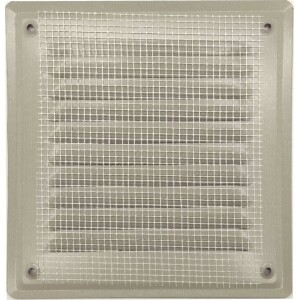 Вентилационна решетка със защитна мрежа 140×210 AirRoxy 02-719 GR графит