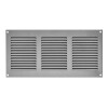 Вентилационна решетка със защитна мрежа, метална Europlast MR3015P 300x150mm, сива