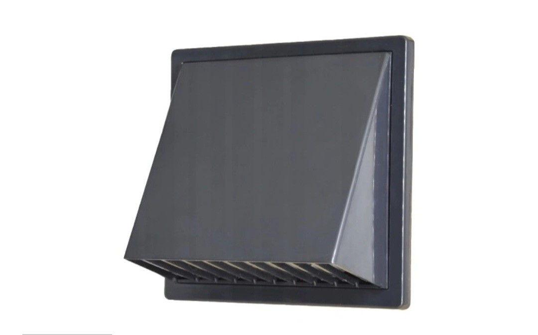 AirRoxy клапна вентилационна решетка 02-501 GR, 170×170, Ø100 антрацит