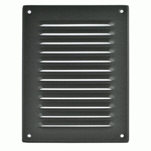 Вентилационна решетка със защитна мрежа 140×210 AirRoxy 02-733GR графит
