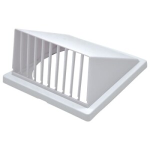 AirRoxy клапна вентилационна решетка 02-501, 170×170, Ø100, бяла